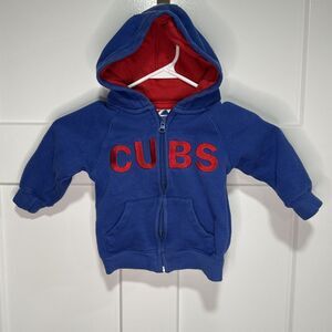 Chicago Cubs Baseball Hoodie Jacket Size 2T Majestic Zipper Cubbie
